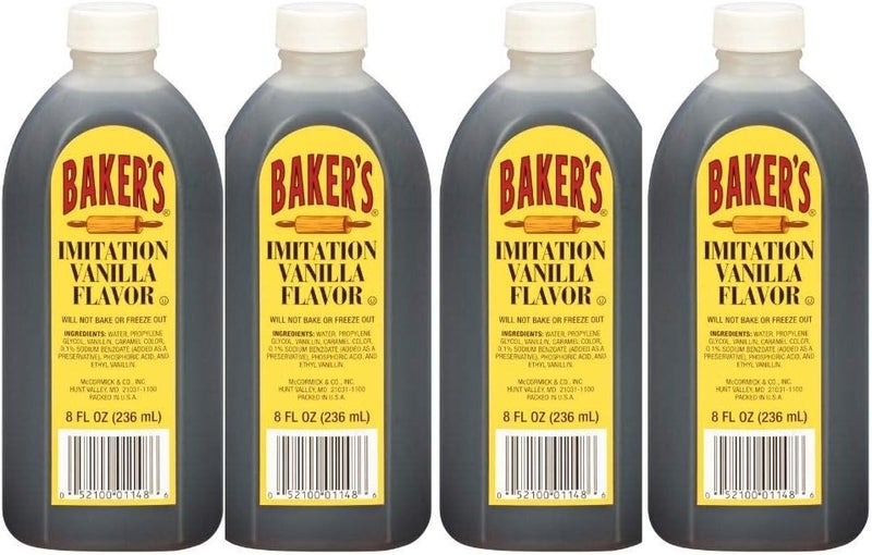 Baker's Imitation Vanilla Extract 4-Pack